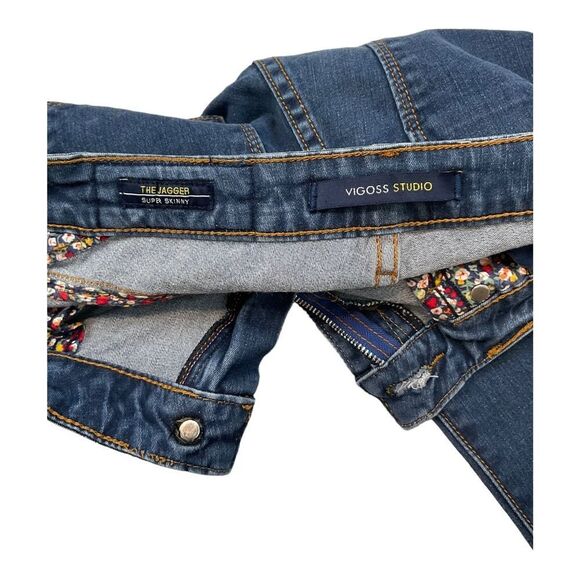 Vigoss Studio  Women’s Blue “The Jagger” Skinny Jeans, Sz. 5/6 or 28 - Picture 5 of 11
